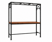 Statafel Grande 310x100cm incl. overkapping - Staal zwart