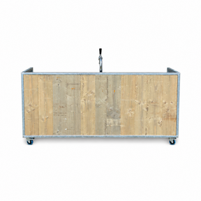 Bar - Staal steigerhout