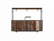 Bar industrieel - Staal old wood