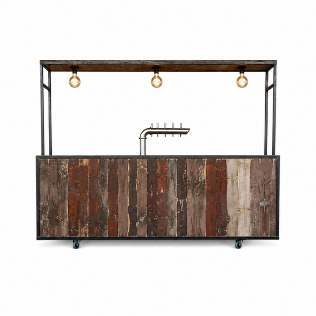 Bar industrieel - Staal old wood