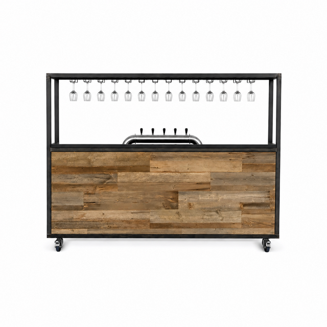 Bar industrieel - Staal barn wood