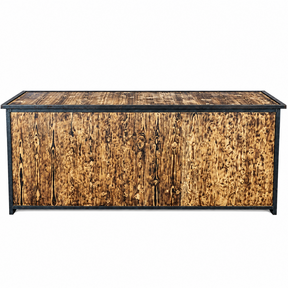 Uitgiftebar - Staal gebrand hout