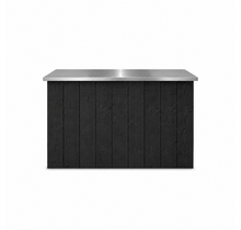 Uitgiftebar - Zwart met rvs blad