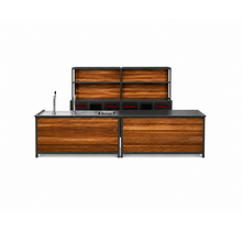 Dubbele barset - Staal bankirai hout