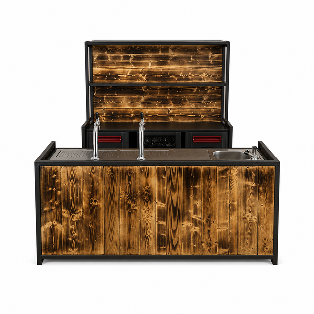 Barset - Staal gebrand hout