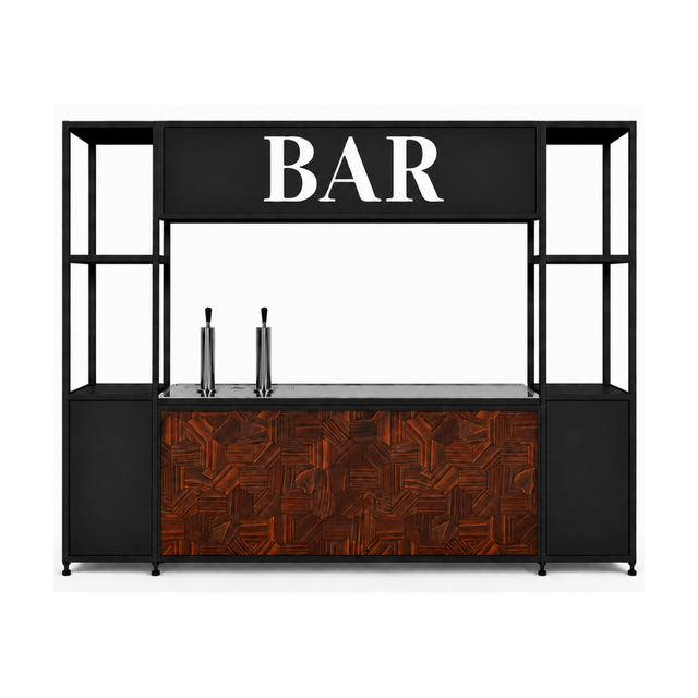 Barset Royale - hexagonmotief hout