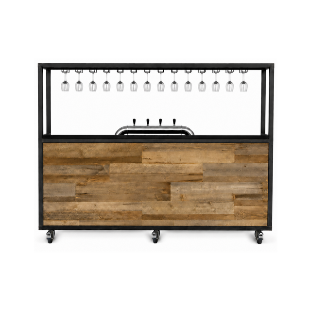 Bar industrieel - Staal barn wood