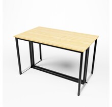 Kubo statafel 120x70cm - Zwart/bamboe