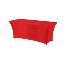 Buffettafelrok stretch 180x80cm - Rood