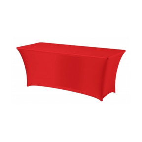 Buffettafelrok stretch 180x80cm - Rood