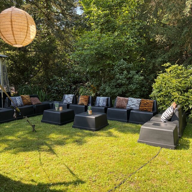 Laze loungeset - Zwart