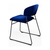 Stoel Velvet - Blauw