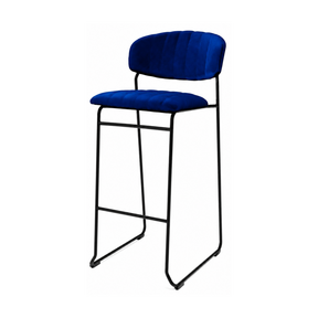 Barstoel Velvet - Blauw