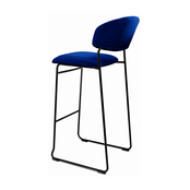 Barstoel Velvet - Blauw