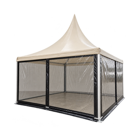 Pagodetent deluxe 5x5m - Zand zwart
