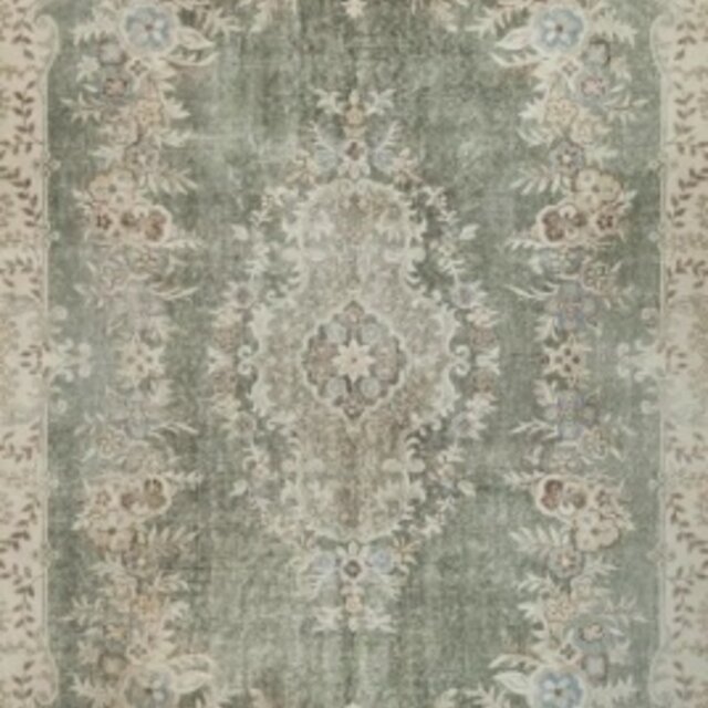 Vloerkleed vintage 160x230cm - Groen