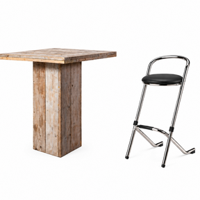 Staset vierkant - Steigerhout
