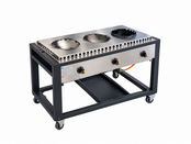 3 pits wokbrander