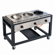 3 pits wokbrander