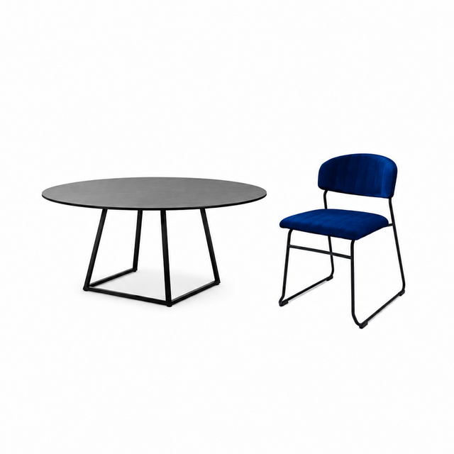 Zitset Linea luxe - blauw