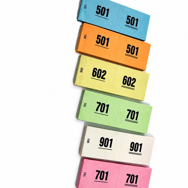Garderobere nummers 500 stuks