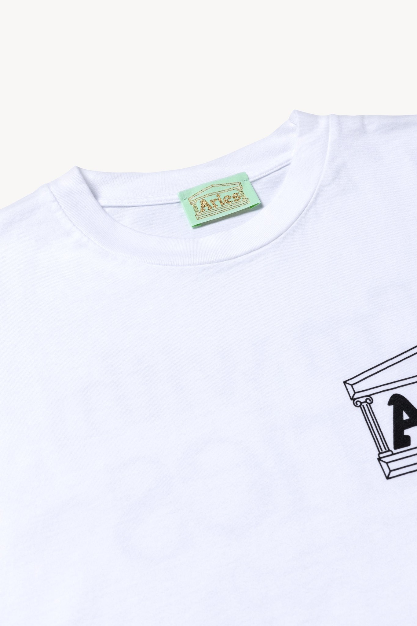 ARIES I'M WITH ARIES TEE WHITE - RESERVOIR STORE