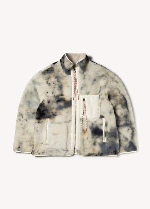 TIE DYE SHEEPSKIN JACKET