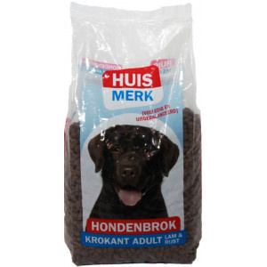 Huismerk Krokante hondenbrokken met lam en rijst