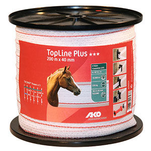 AKO AKO Schriklint 40mm 200m wit/rood