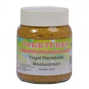 Vogelpindakaas met Meelworm