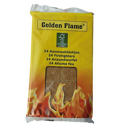 Golden Flame Aanmaakblokjes (24 stuks)