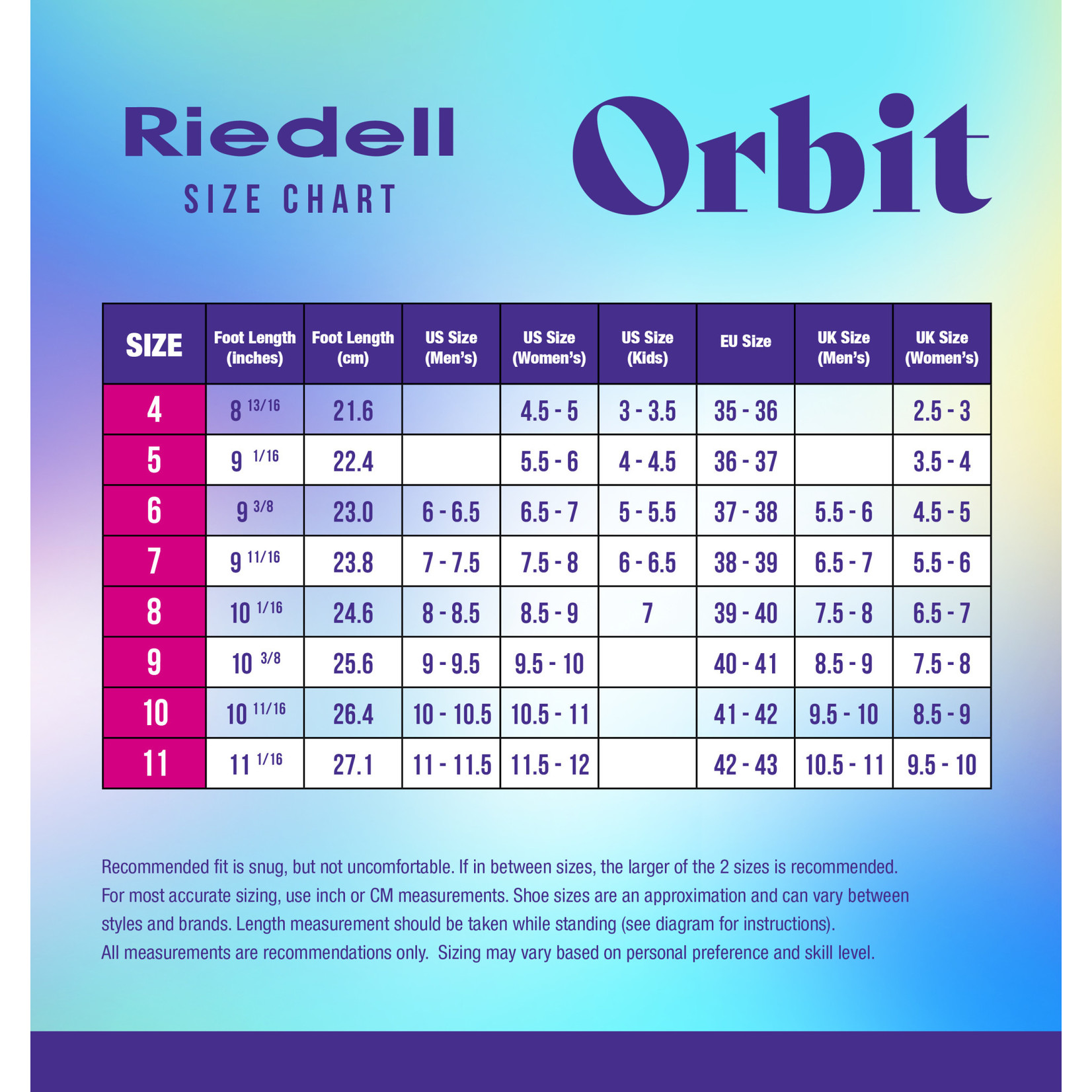 Riedell Riedell Orbit skate - Ultraviolet
