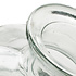 Jodeco Glass Flesvaas met ribbel 'Fokke' H31 D14,5 cm Transparant
