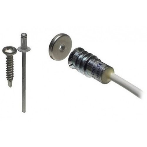Alarmtech Alarmtech MC 250-M14 Magneetcontactset met sterke ringmagneet - 2 m