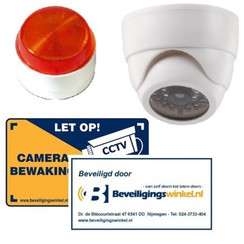 RC-DUMMY-SET1 Dummy-Alarm-Set, 1 Blitz, Kamera und Aufkleber