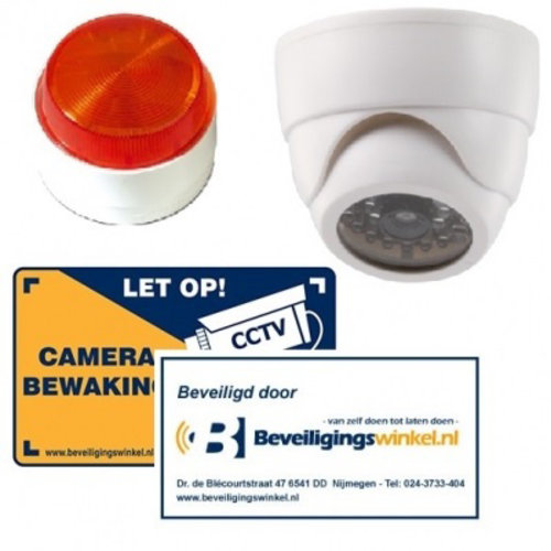 Recommand Dummy Alarm Set 1 Blitz, Kamera und Aufkleber