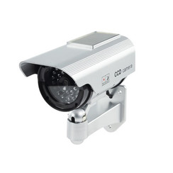 RC-DUMMY-10 Outdoor dummycamera op muursteun met zonnecel