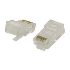 RJ45PLUG RJ45 Connector tbv CAT5e en netwerkkabel