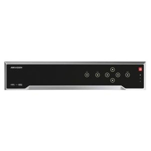 Hikvision DS-7708NI-I4/ 8-kanaals NVR zonder POE; 80 Mbps recording, max 256Mbps streaming, 12MP opname, 4K video uitgang, 2 LAN poorten