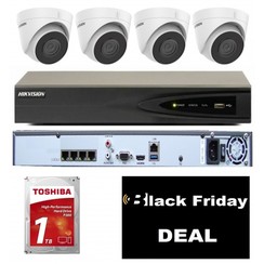 Hikvision Kit mit 4x IP-Kamera, PoE-Recorder und 1 TB HDD