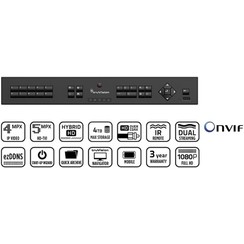 TruVision 4 Kanaals Tribride TVI Recorder 1TB HDD