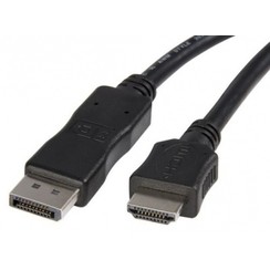 HDMI Male - Display Male Kabel 1,8m