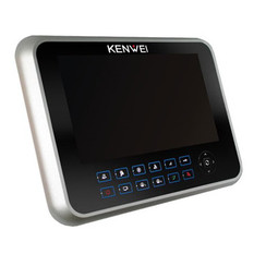 Kenwei 9" kleur hands-free video deurtelefoon met beeldge...