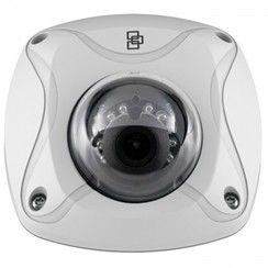 TruVision 1,3MP witte Wedge mini dome camera 2,8mm met infrarood