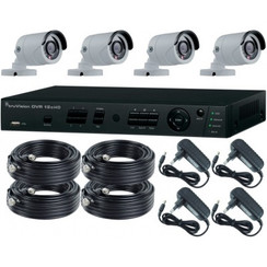 Complete cameraset met 4 camera 720P en HD recorder