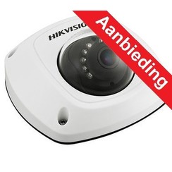 Hikvision 3MP ip Wedge bewakingscamera, 4mm lens, micro SD, IR en IO