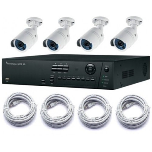 Truvision Truvision PoE 8 kanaals harddisk recorder set met 4x IP 2MP Full HD Bullet camera 4mm 15m IR