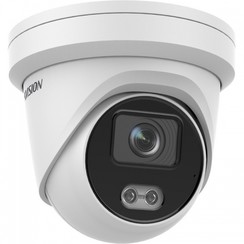 Hikvision 4MP ColorVu WDR Turret Netwerk Camera met vaste lens, wit li