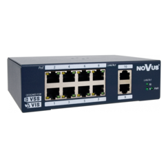 NoVus NVS-3308SP-DIN PoE+ switch 8-poorts