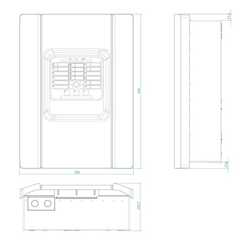 Aritech Aritech 1X-F4-NL-01 Brandmeldezentrale mit Alarmzähler